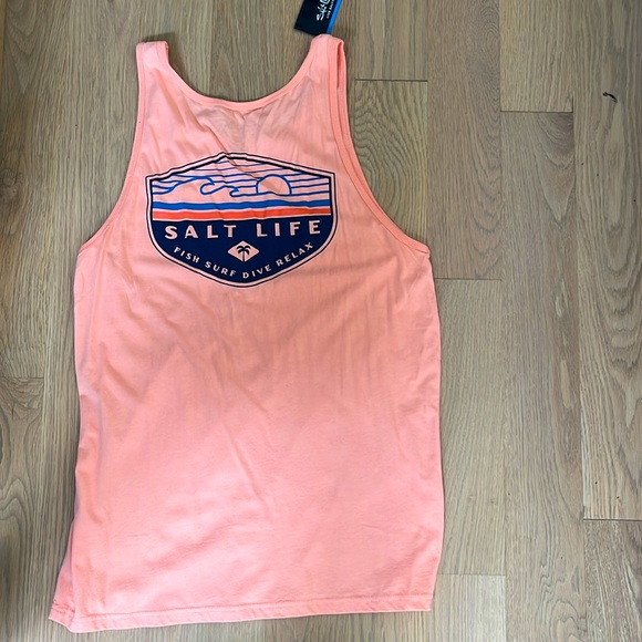 NWT Salt Life Coral Tank Top - Picture 2 of 3